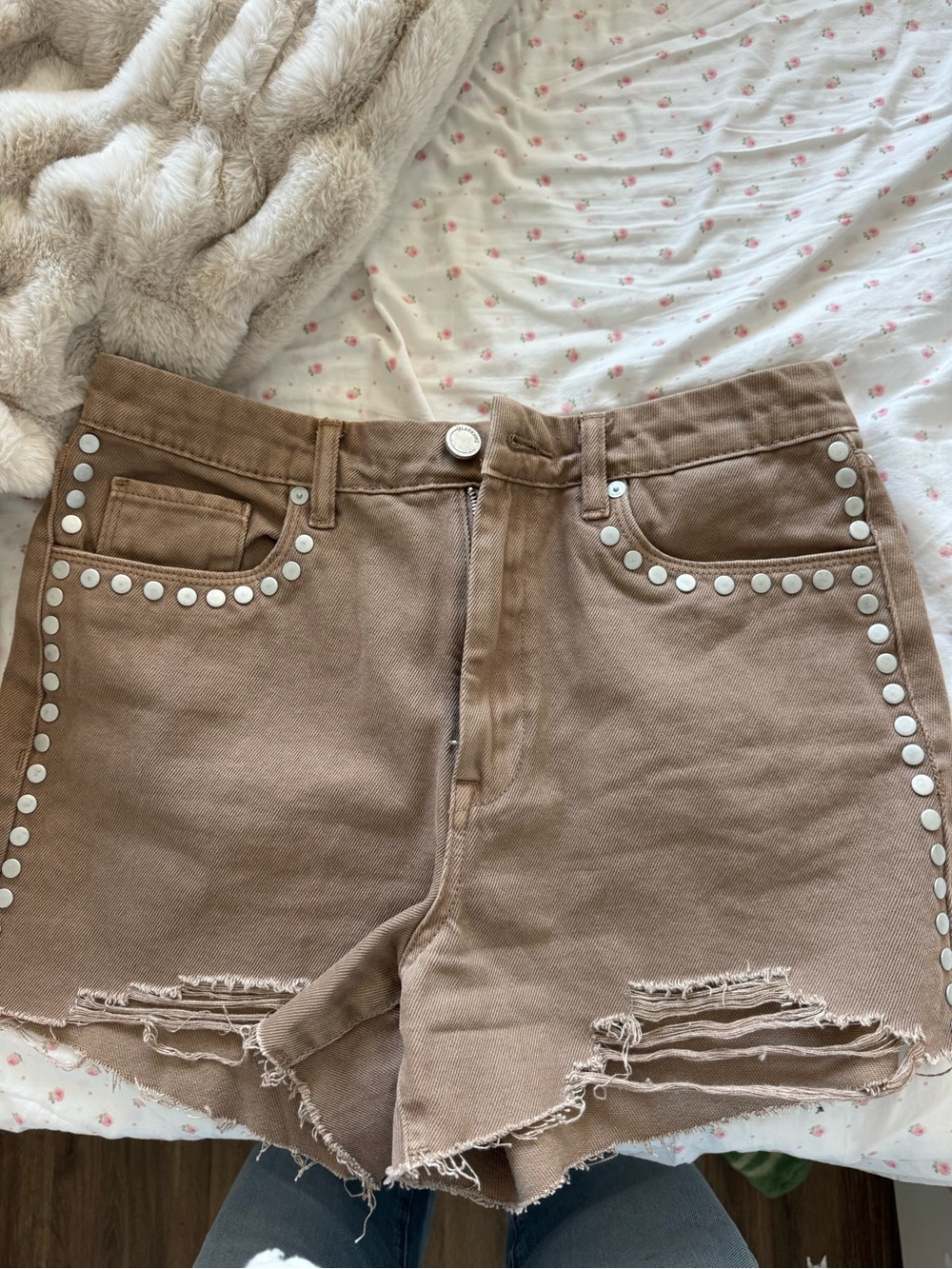 Blank NYC studded shorts